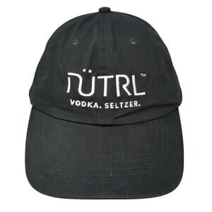 Nutrl Vodka Seltzer Slideback Baseball Cap Black One Size Adjustable Big X